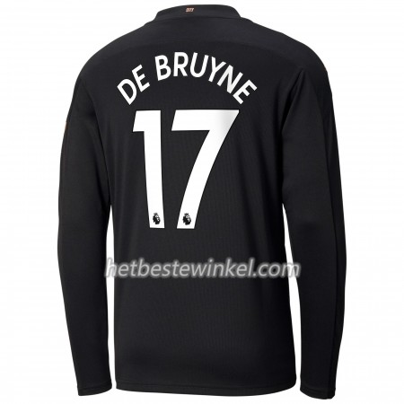 Manchester City Kevin De Bruyne 17 Voetbalshirts Uit 2020/21 - LS